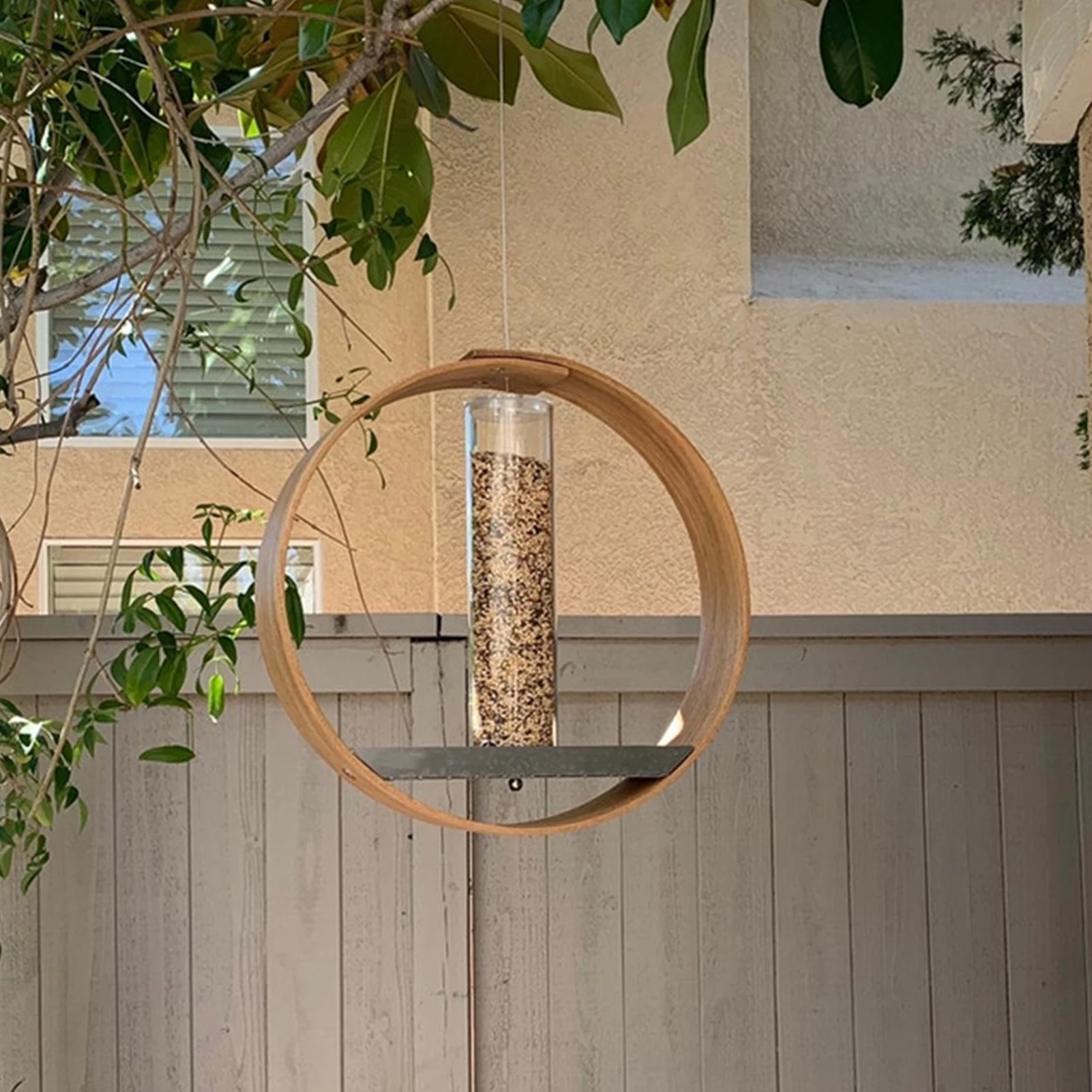 

Wood Bird Feeding Station Wood Bird Houses For Garden Yard Outdoor Wild Bird Seed Feeder Great Bird Watching Gifts For Seniors