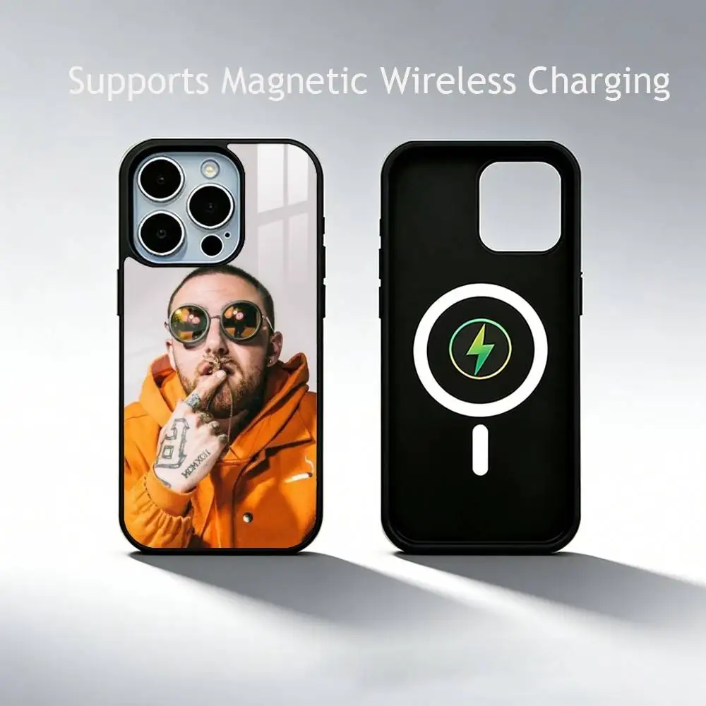 Фото Чехол для телефона Mac Miller Rapper Honor для iPhone 17, 16, 15, 14, 13, 12, 11 Plus, Pro с поддержкой магнитной беспроводной зарядки №4