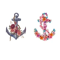 colorful flower thermal sticker on t shirt iron on patches animal diy clothes stickers heat transfer stickers fashion patches