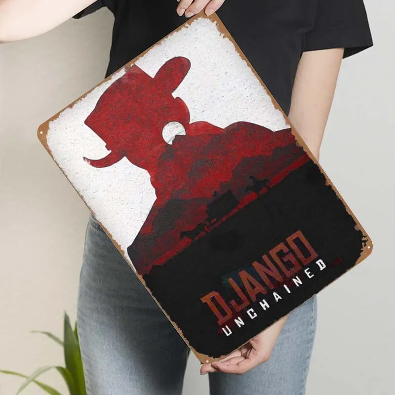 Классический кинопостер Django без цепи жестяной знак настенный художественный
