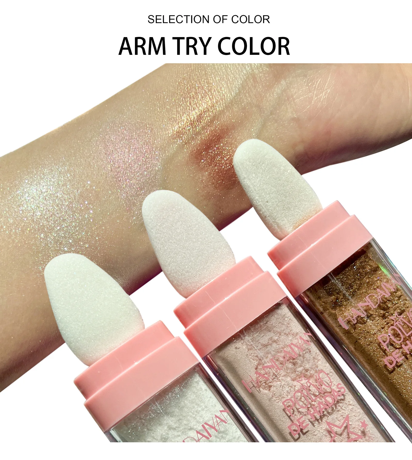 High light patting powder brightens the whole body with light natural three-dimensional appearance powder blusher Free shipping