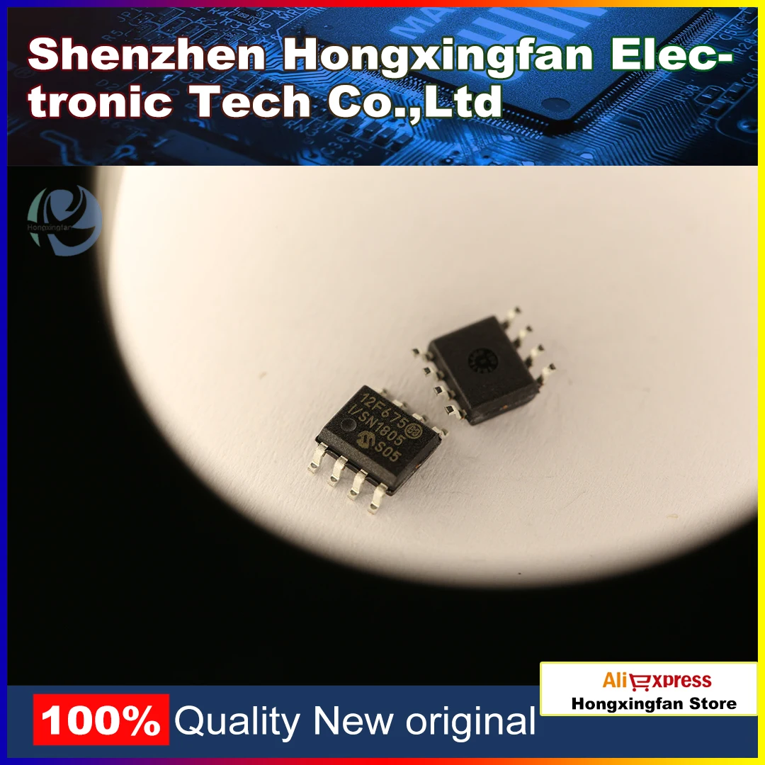 

10PCS PIC12F675-I/SN 8-bit Flash Microcontroller SOP-8 Integrated Circuit