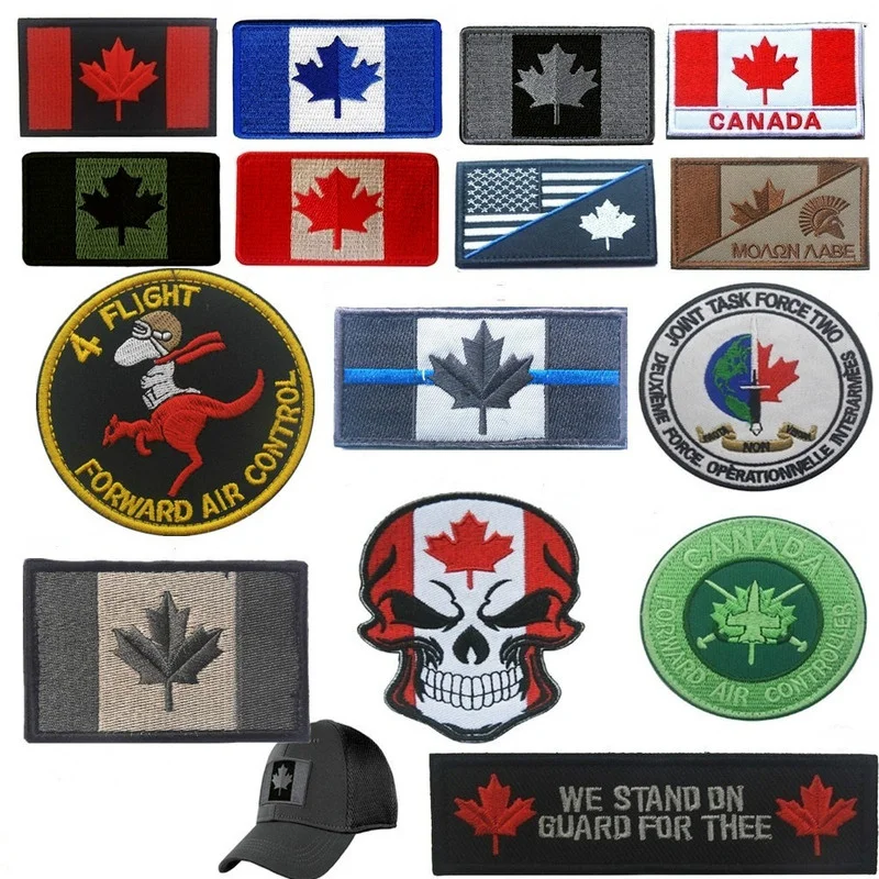 

Canada Police SWAT TEAM Badges Hook Embroidery Patches Military Tactical Armbands Sewings Insignia Clothes Accessories Patch