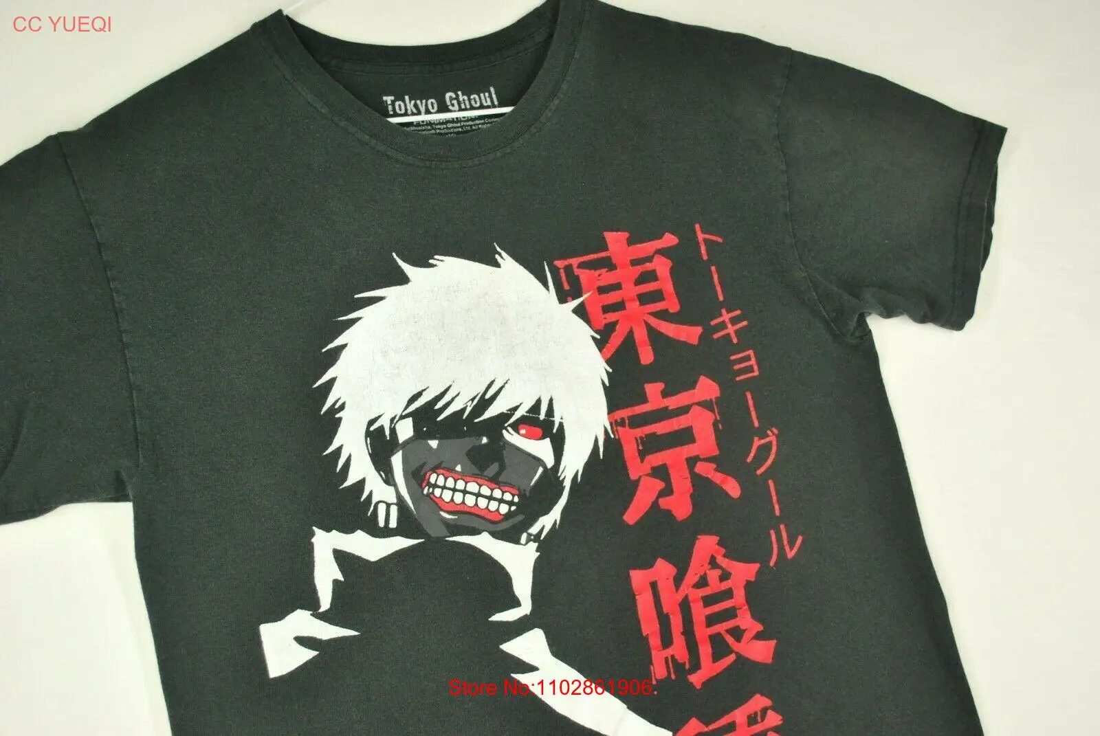 Токийский Гуль Аниме Японская промо-футболка Черная мужская M