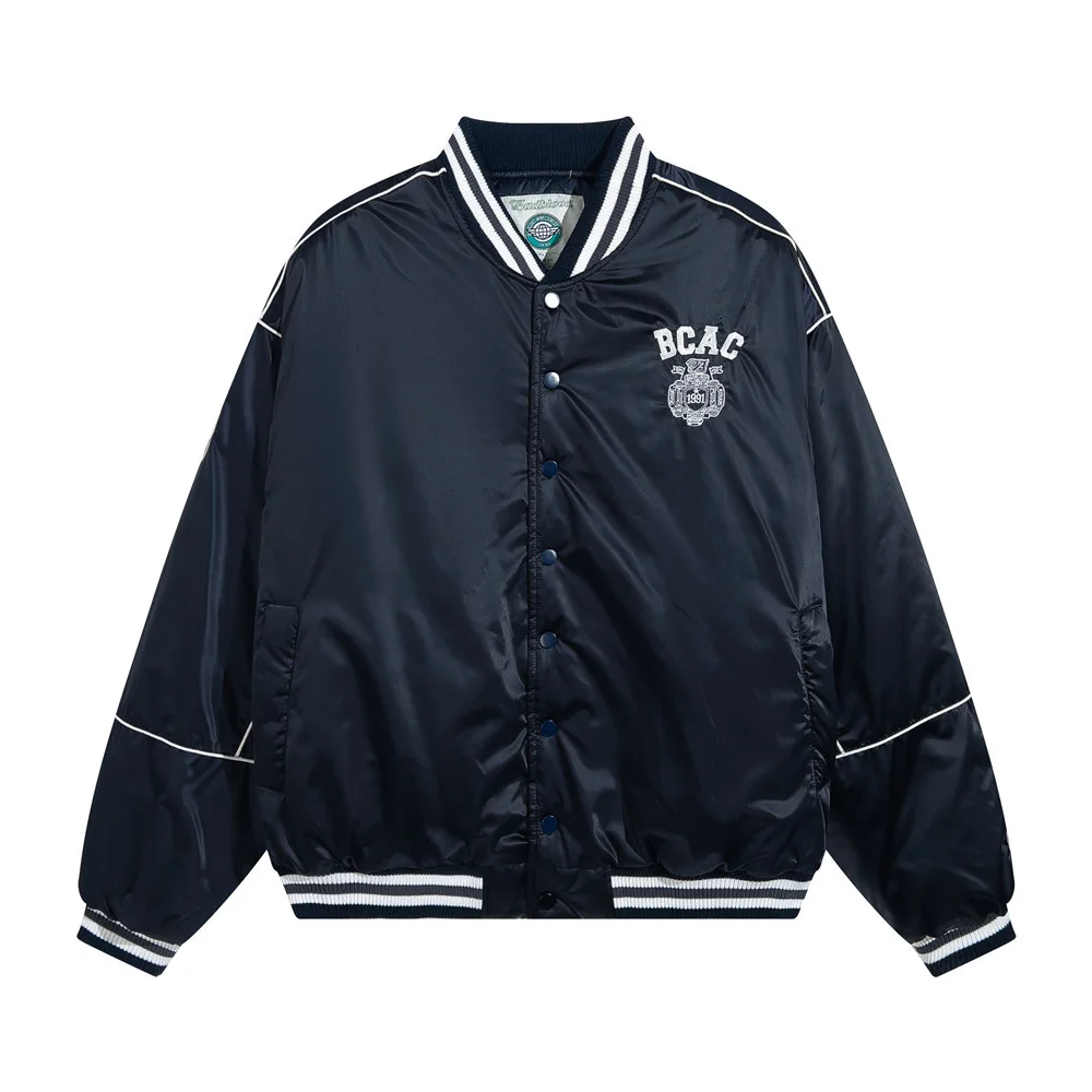 

Badblood2022 spring and autumn new women's men's jacket, casual handsome neutral basic baseball uniform jacket