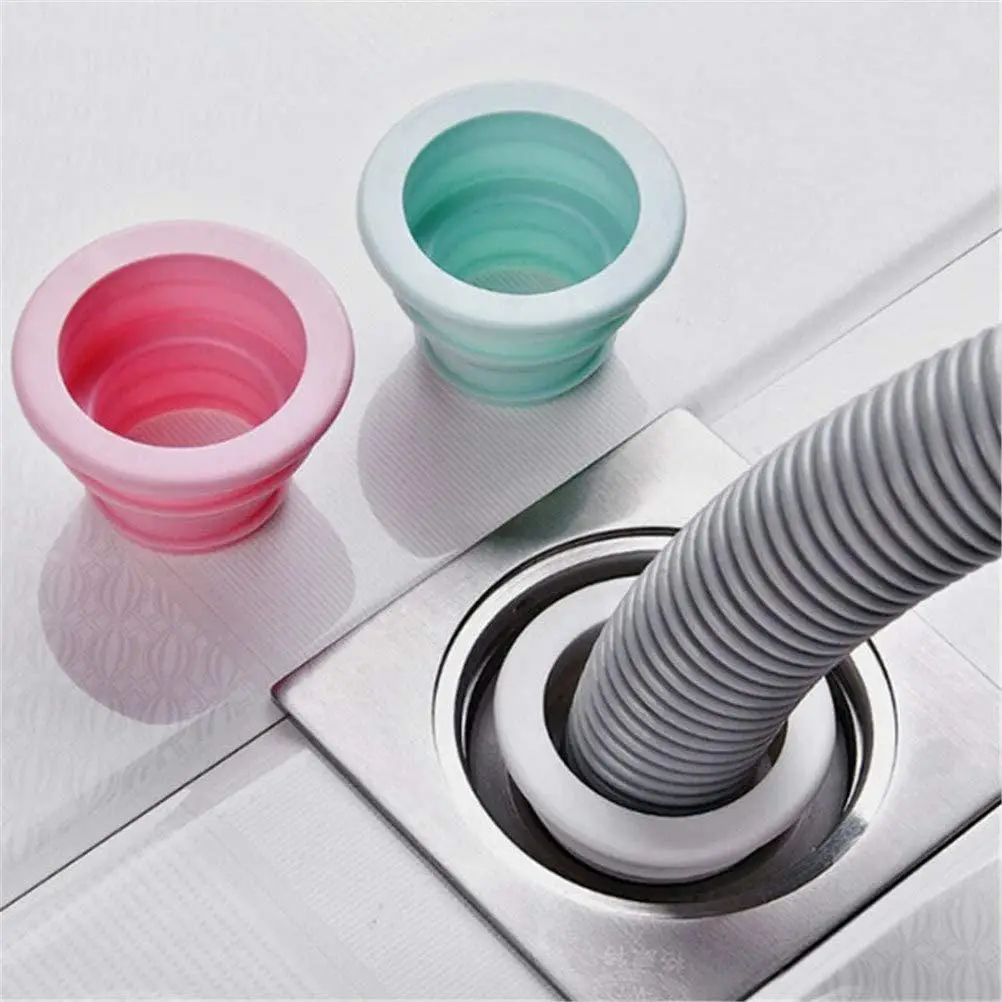 

Kitchen Pipe Connector Insect Proof Telescopic Sealing Cover Sewer Pipe Seal Ring Anti-odor Floor Drain Plug