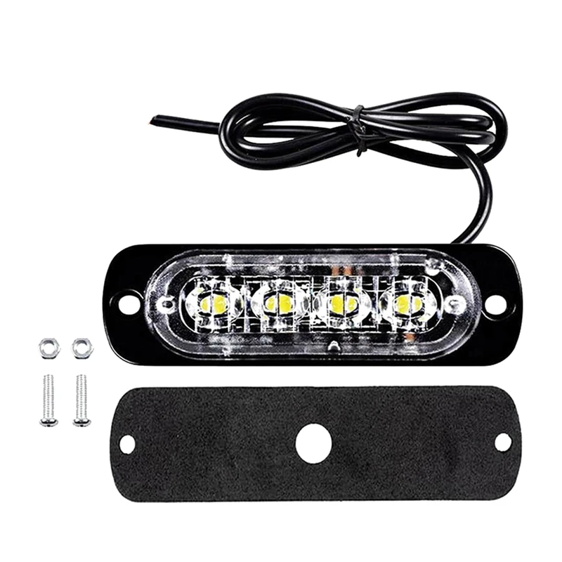 12-24 В 12 Вт 4 светодиода желтые боковые фары автомобильные фонари противотуманные