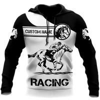 2021new autumn hoodie horse racing 3d printing menswomens sweatshirt unisex streetwear zipper pullover casual jacket 07