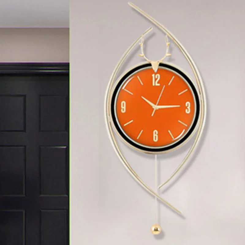 

Bedroom Hanging Wall Clocks Living Room Big Size Nordic Design Creative Modern Unusual Wall Clock Silent Hanging Saat Decoration