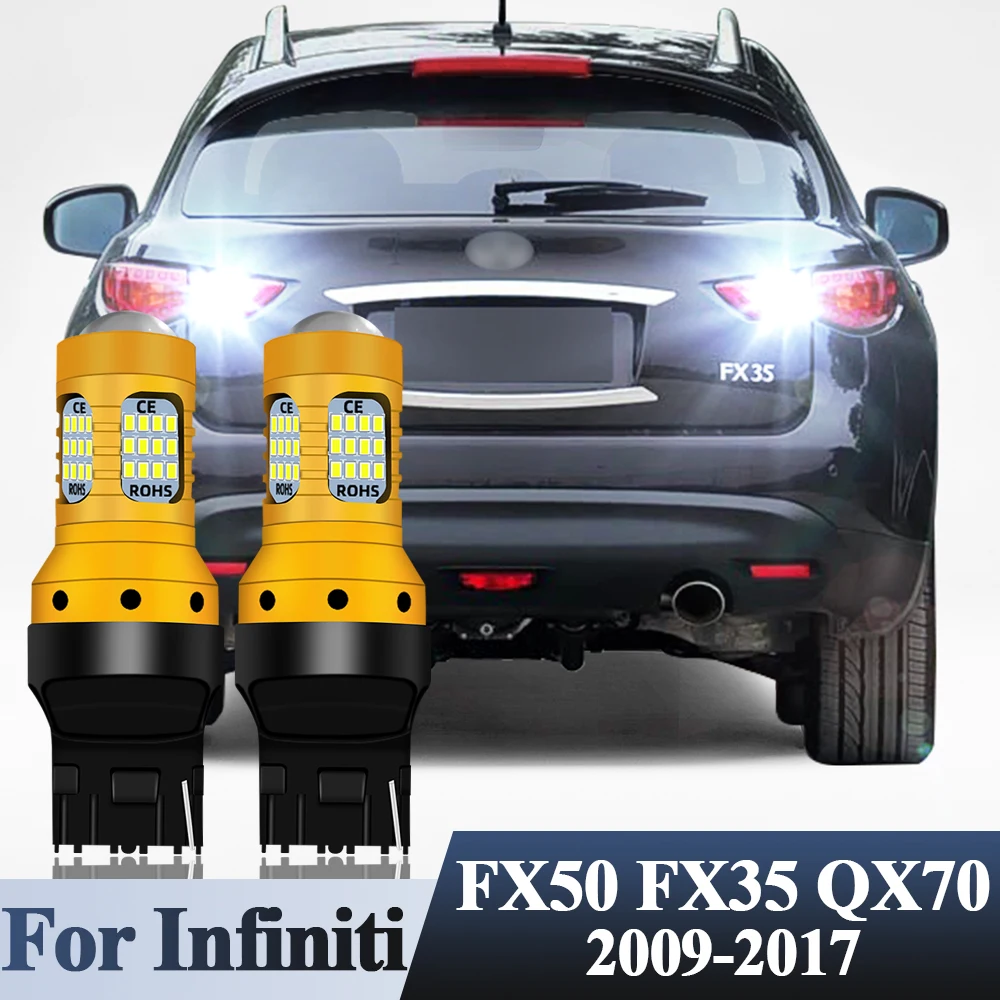 

Светодиодные лампы заднего хода, резервные фонари для Infiniti FX50 FX35 QX70 2009-2017 2016 2015 2014 2013 2012 2011 2010 2009, лампа заднего хода 12 В