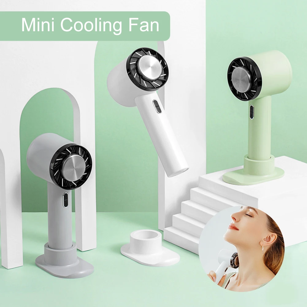 

Mini Handheld Outdoor Fan Air Cooler Portable Hand Fan Semiconductor Refrigeration Cooling 2200mAh Battery USB Rechargeable