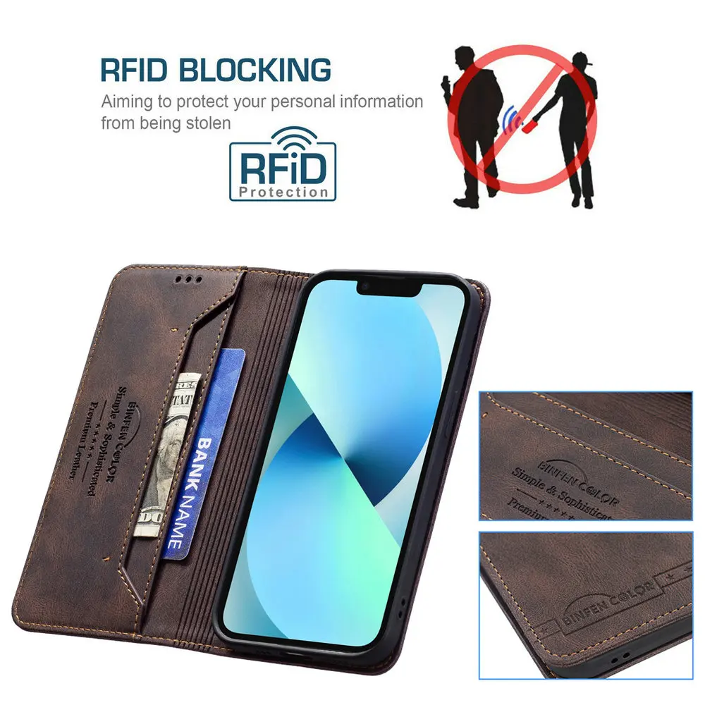 Флип-чехол Mi 12 T 11T 11 Lite текстурный кожаный чехол с рчид 360 защитный бумажник для