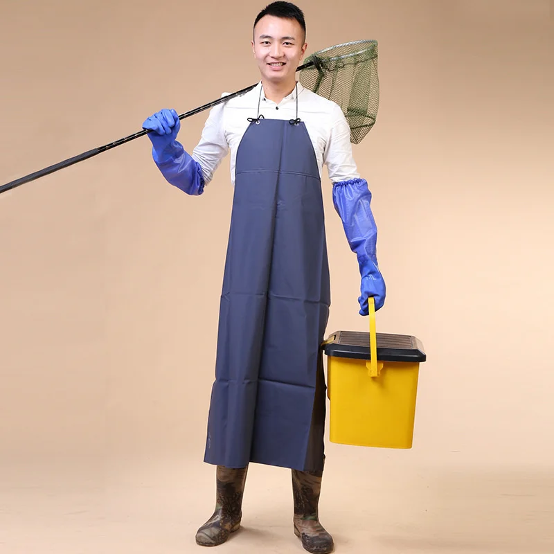 

Outdoor Fishing Waterproof Anti-dirty Long Apron Men Women Catch Fish Hunting Clothes Accessory Wearproof Breathable Labor Apron