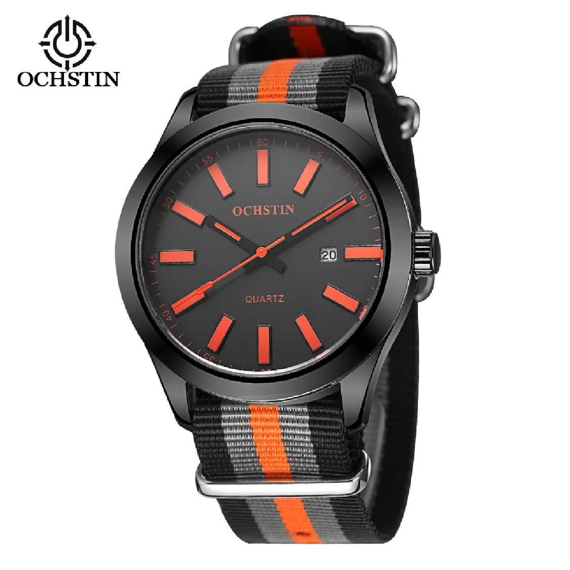 

Ochstin 2020 Mens Wristwatch Nylon Strap Chronograph Watch Top Brand Men Quartz Clock Male Fashion Watches Relogio Masculino