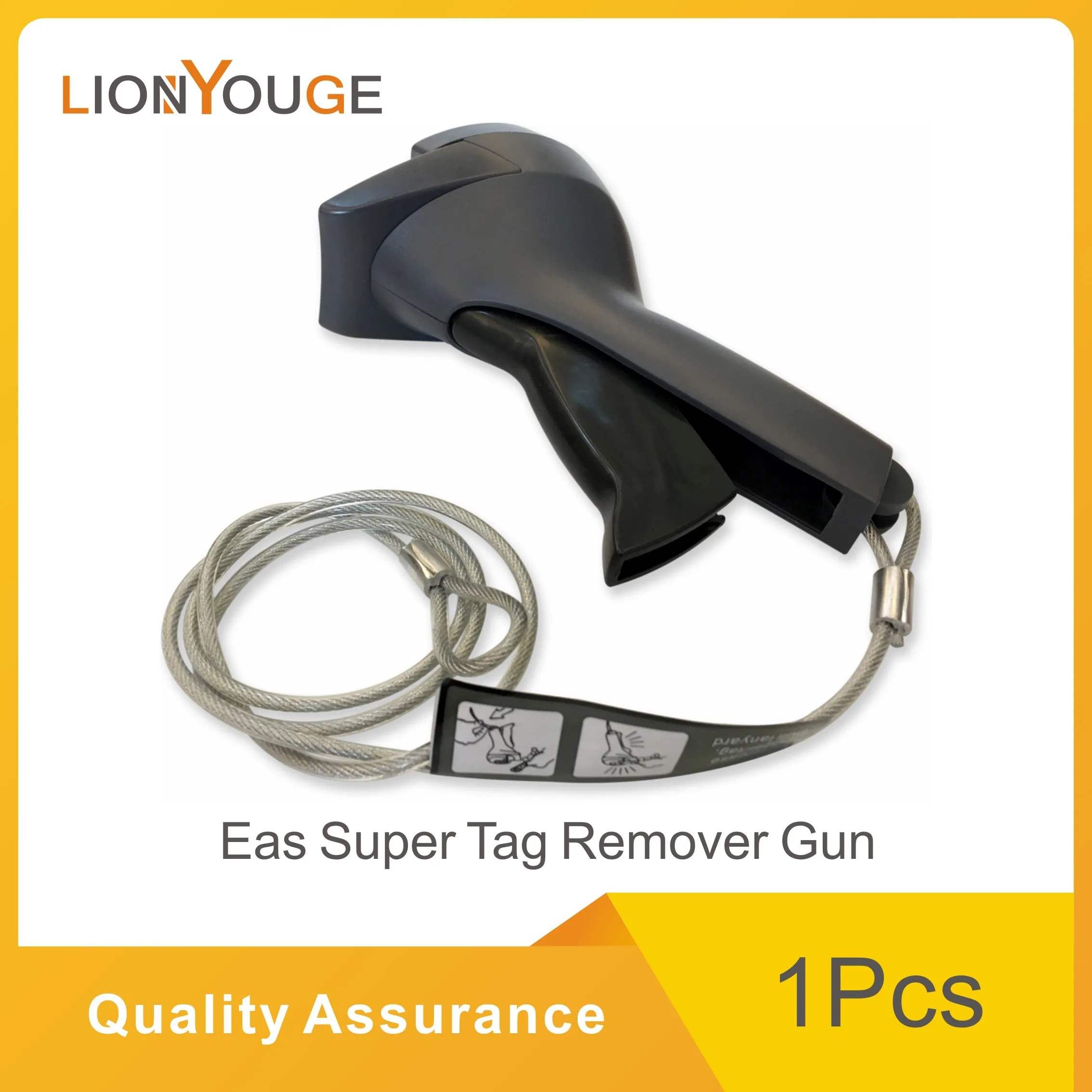 

Eas Handheld Gun Detacher AM EAS Magnetic Security Tag Remover Tag Lockpick for Super Tag