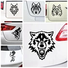 Прямая поставка, автомобильные наклейки Wolf Howl, наклейки с царапинами на окно мотоцикла Vw Bmw E46 Ford Focus