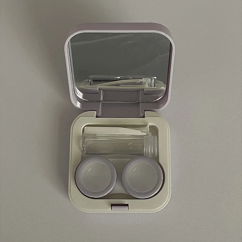 Милый мультяшный контейнер для хранения контактных линз девушек и женщин