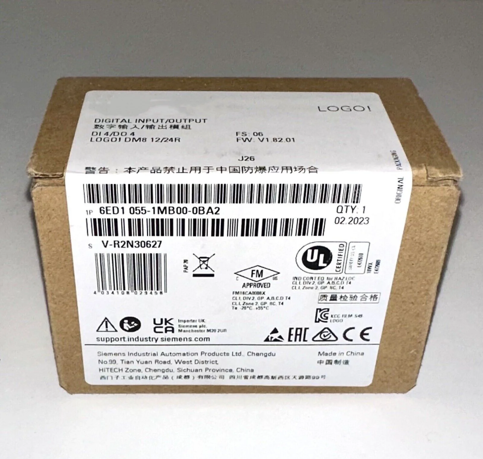 Новый модуль расширения 6ED1055-1MB00-0BA2 цифровой ввода-вывода 1 шт.