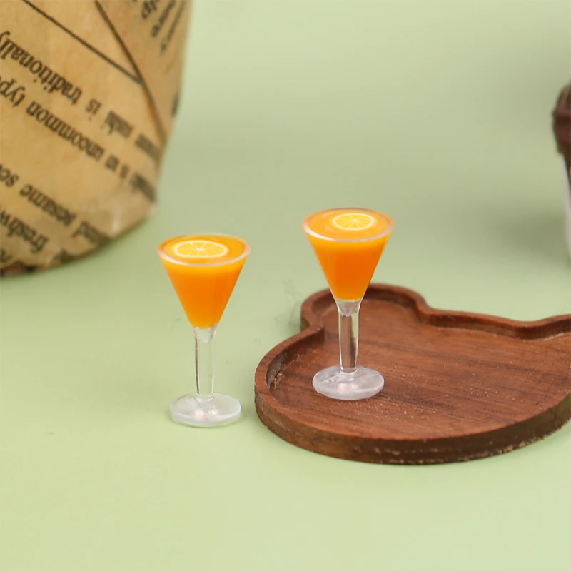 

Миниатюрная модель кукольного домика, 2 шт., модель лимонного сока, «сделай сам», реквизит для сцены, кукольный домик, аксессуары для миниатю...