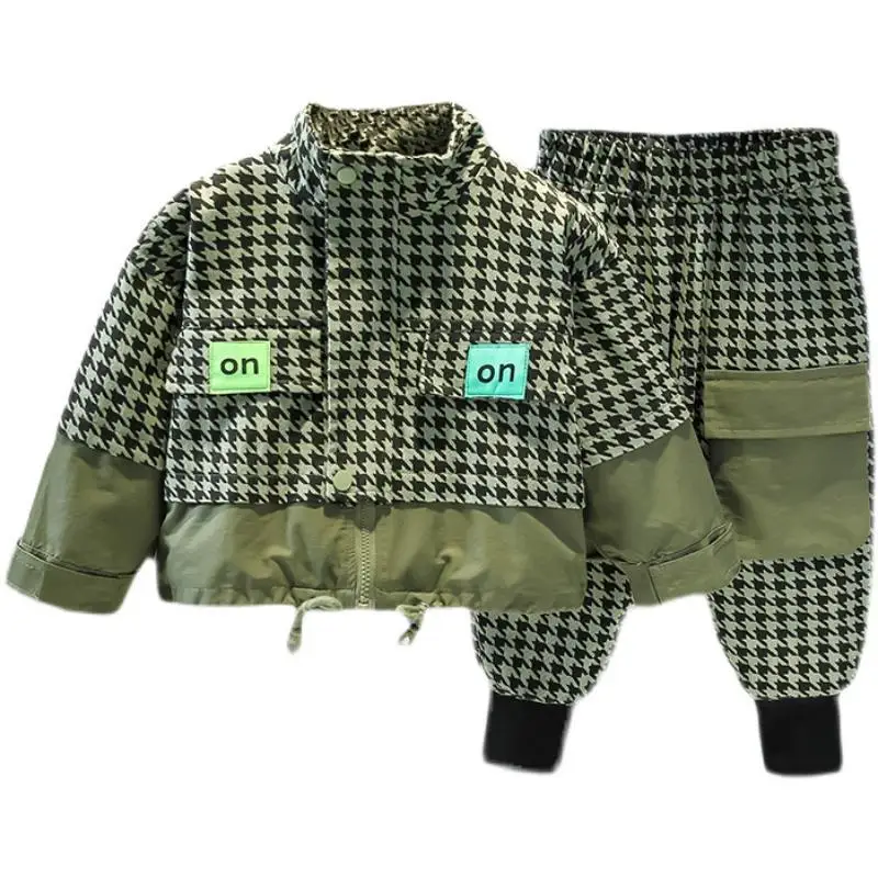Children's Clothing Boys Spring Clothing Two-Piece Set 2022New Boyish Look Children's Spring and Autumn Fashionable Clothes Suit