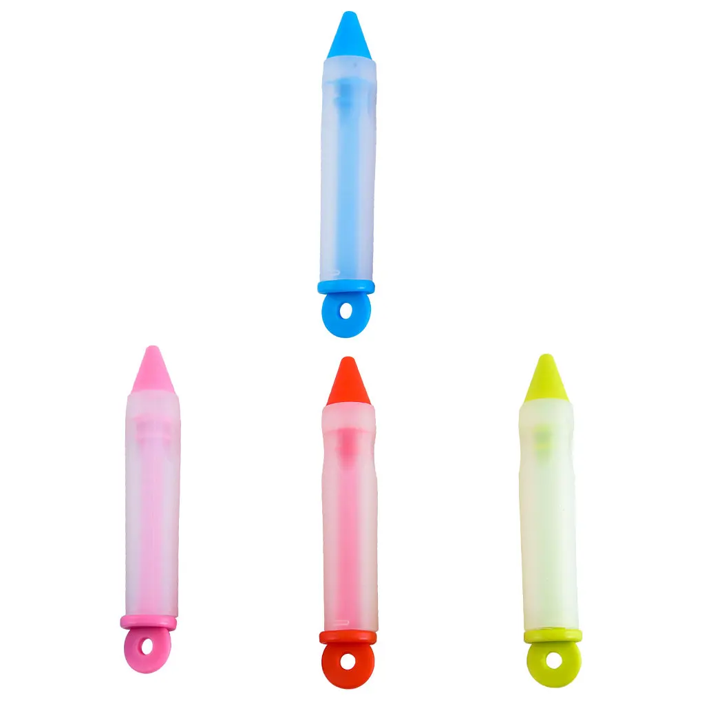 

4 Pieces Silicone Writing Pen Cake Desserts Cream Decorating Pens Pastry Bread DIY Baking Kitchen Accessory Home
