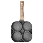 Сковорода с четырьмя отверстиями, сковорода, утолщенная Женская антипригарная сковорода для яиц, блинчиков, стейков, приготовления яиц, ветчины, посуда для завтрака