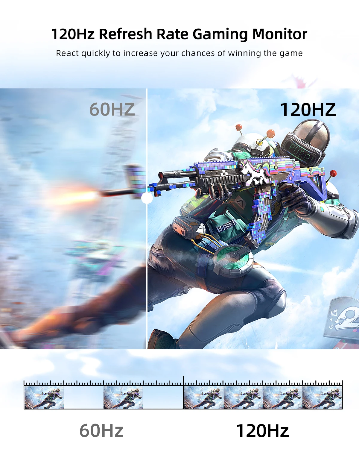 Портативный игровой монитор UPERFECT 120 Гц с экраном IPS 18 5 дюйма и мини-HDMI USB-C HDR для ПК