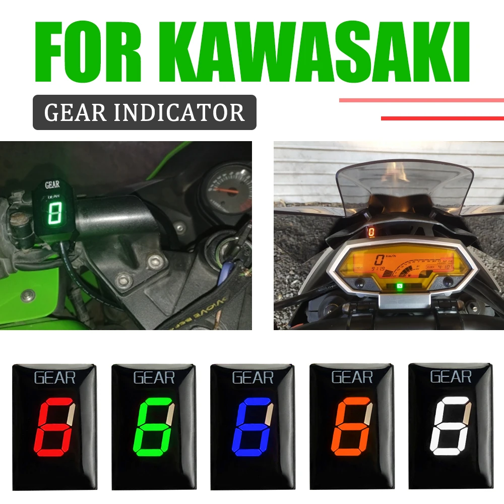 Gear Indicator For Kawasaki ER6N ER-6N ER6F Z750 Z800 Z800e Z1000 Versys 650 Ninja 300 ZX6R Motorcycle Accessories Speed Display