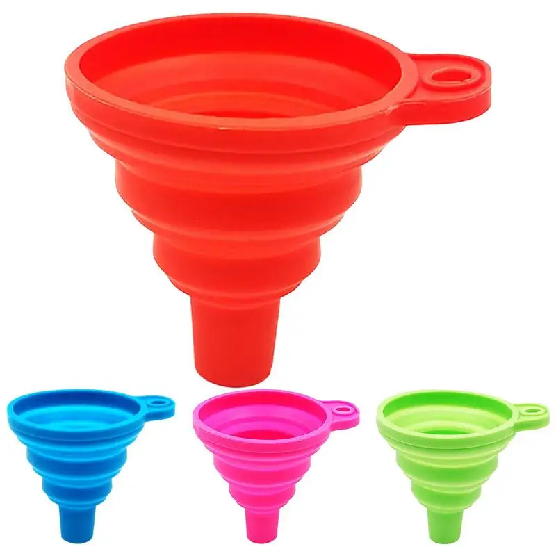

Universal Silicone Car Engine Funnel Liquid Funnel Washer Fluid Change Foldable Portable Auto Engine Oil Petrol Change Funnel