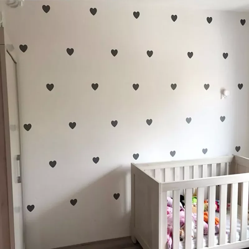 

Heart Baby Room Decorative Stickers Girl Bedroom Wall Decal Stickers Children Wall Stickers Room Decoration Nursery Home Decor