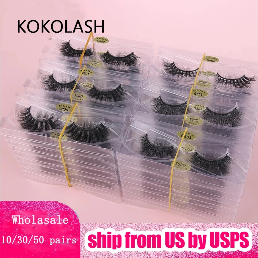 

10/30/50 норковые ресницы, 3D Искусственные норковые ресницы, натуральные Мерцающие Накладные ресницы, толстые ресницы, безворсовые норковые ре...