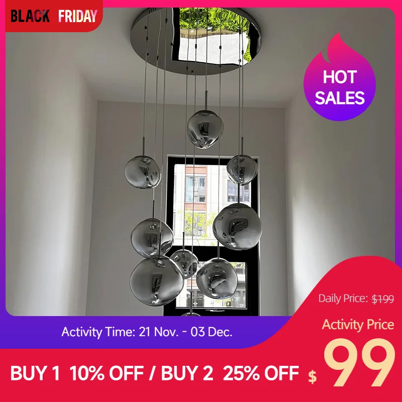 Nordic LED Pendant Lamp Home Decor Item Ceiling Modern Light Bedroom Living Room Dining Lighting Staircase