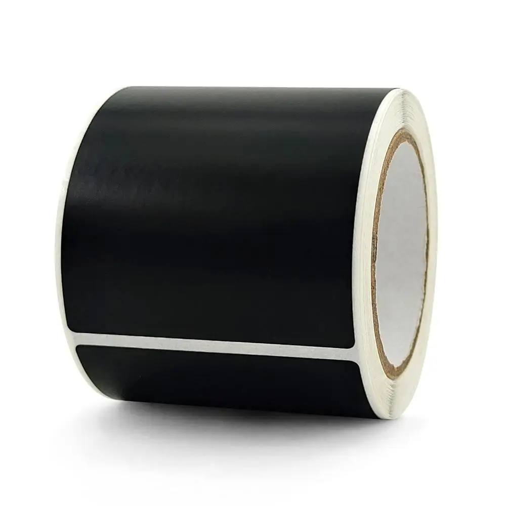 

About 100 Pcs 5x7cm Black Blank Stickers Scrapbooking Labels Sticker for Package and Wedding Decoration DIY Stationery Sticker