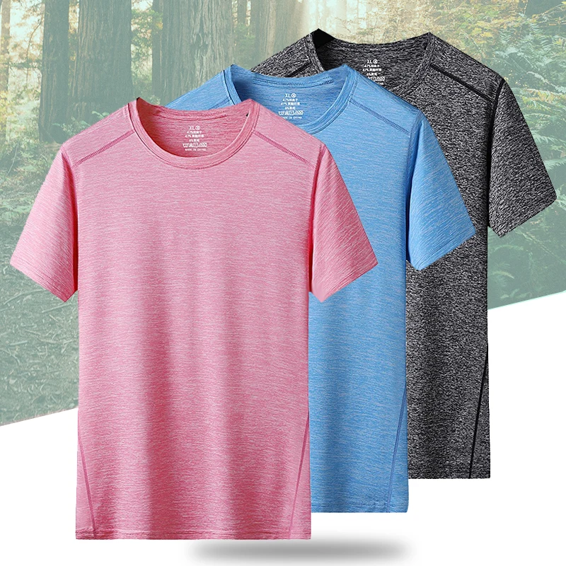 

(M-4XL) быстросохнущая Спортивная футболка для кроссфита из ледяного шелка, женские топы для фитнеса, бега, пешего туризма, йоги, тенниса, бадми...