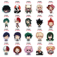 10pcslots japanese famous anime hero pattern planar resin crafts custom resin for diy phone decorations