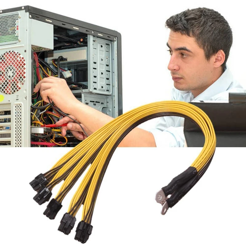 6-контактный разъем кабель источника питания сервера PCIe Express для P3 S7 S9 S11 блока