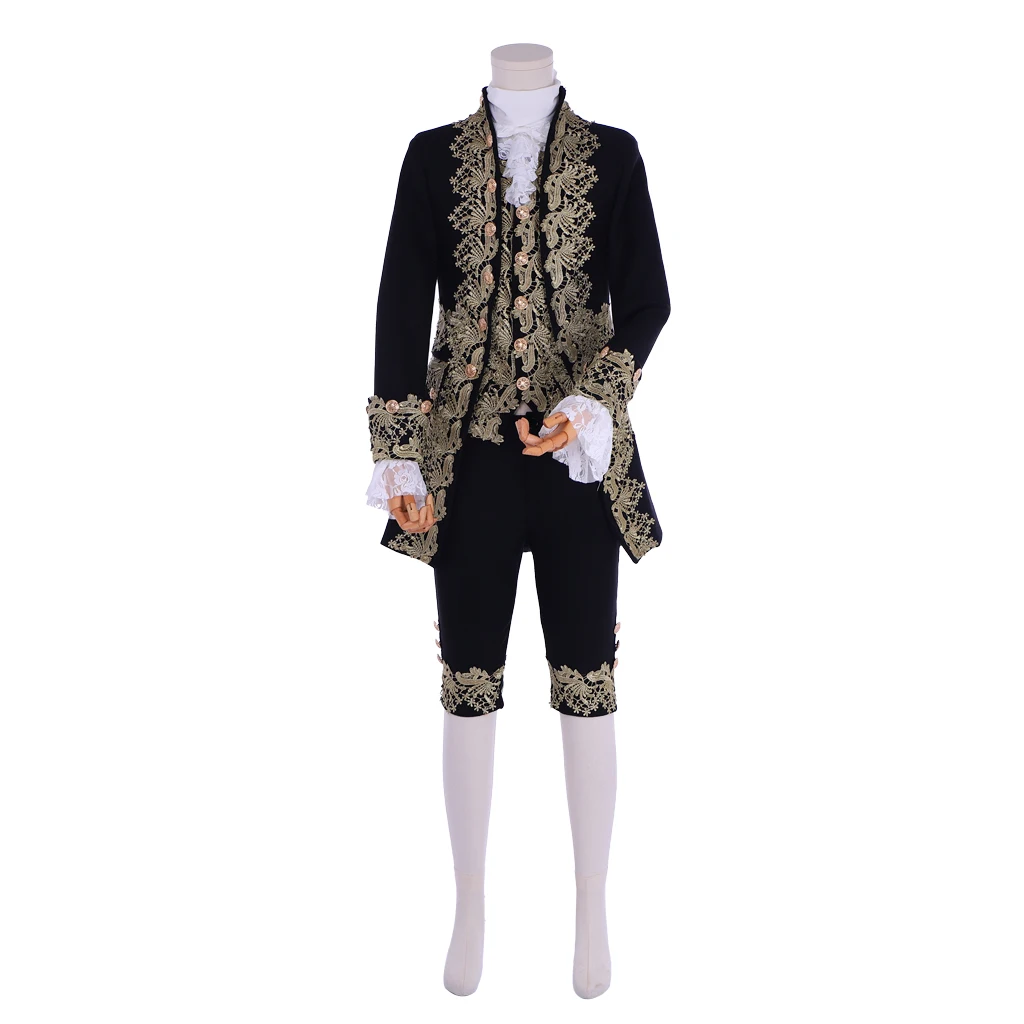 

Adult Men Victorian King Prince Deluxe Costume Men Stage Theater Cosplay Outfit Men's Regency Suit Gentleman trench coat suit