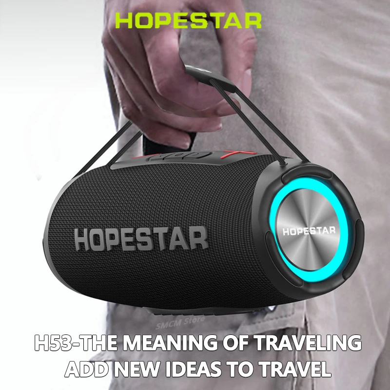 

HOPESTAR H53 High Power 35W Portable Bluetooth Speaker Powerful Wireless Subwoofer TWS Bass Sound System 5200mAh Battery Boombox