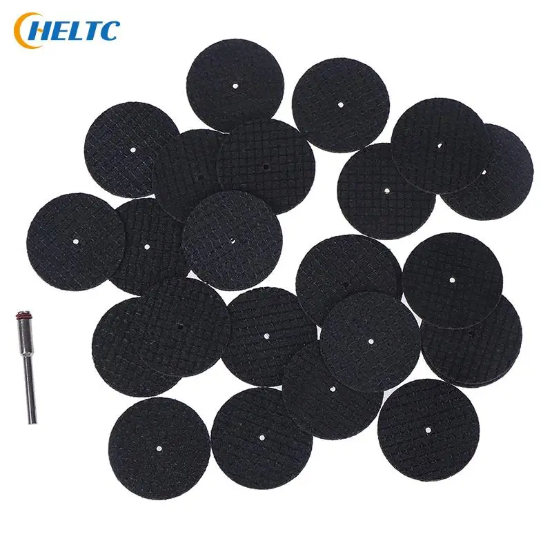 

26pcs/set 25pcs Saw Blade+1pc Connection Clamp Fiberglass Reinforced Cut Off Wheel Disc W/ 1 Mandrel 1/8" Fit Tool