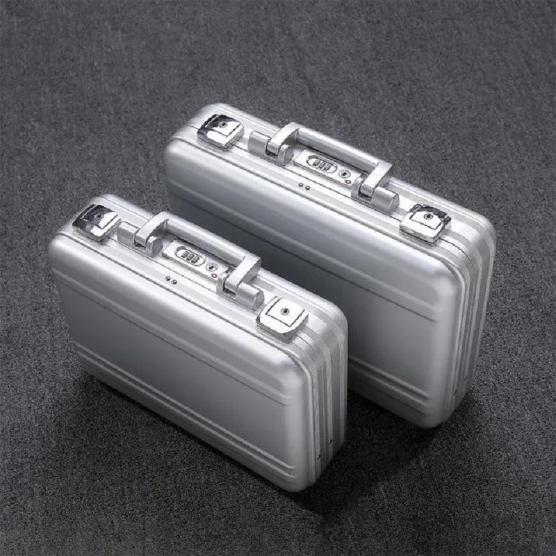 10/14 inches Tool Box Organizer Toolbox Aluminum Magnesium Alloy Portable Business Briefcase Computer Case File Trip Lightweight