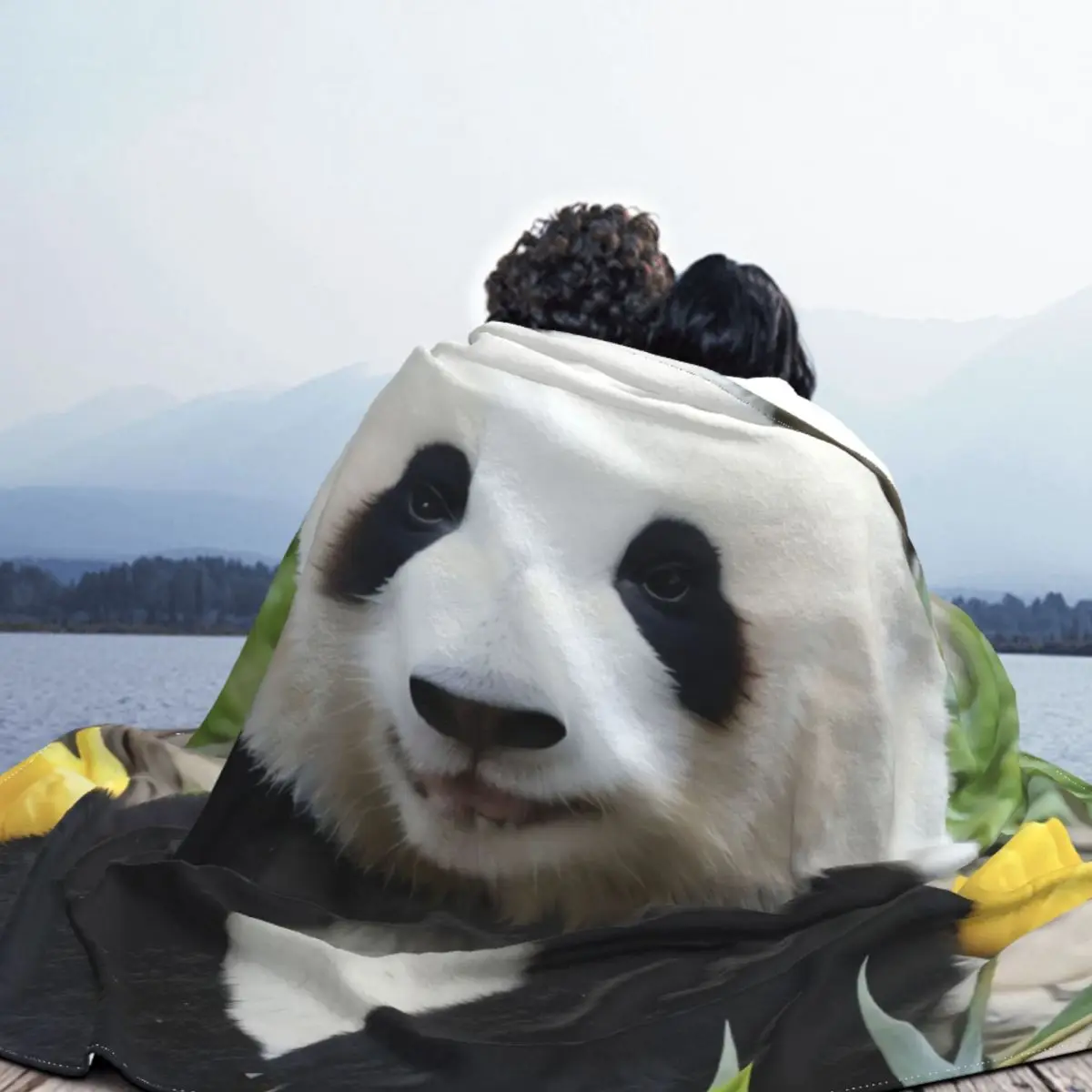 Huahua одеяло &quotПанда&quot милые животные теплые без складок настраиваемые пледы