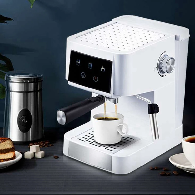 

950W 1.5L Italian Semi-Automatic Household Commercial Coffee Machine With Steam And Milk Froth 20Pa CM1697 EU Plug