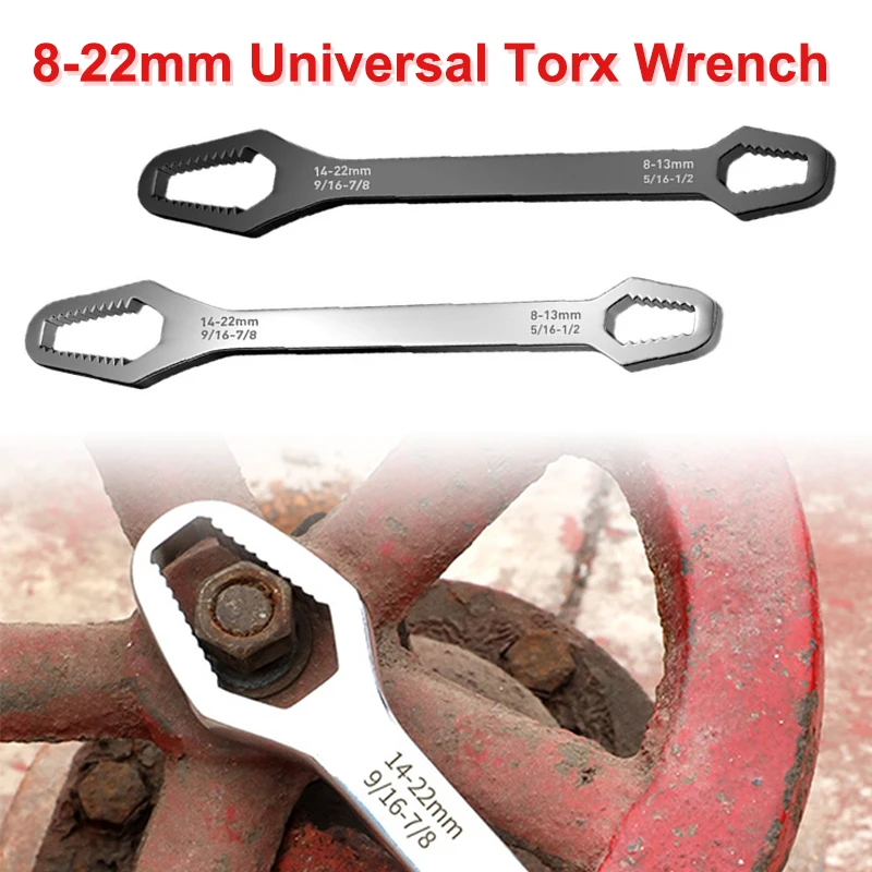 

Универсальный ключ Torx, самозатягивающийся регулируемый, 8-22 мм, для очков, двухсторонний