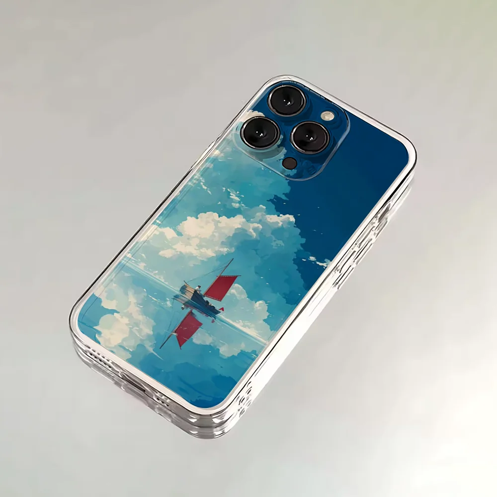 Чехол для телефона «Парусный корабль-лодка» для iPhone 16,15,14,13,12,11 Plus, Pro, Max, XR, XS, X, 7,8 SE, мини-прозрачный силиконовый мягкий чехол (art.: 3920cf38cdfae) - 3920cf38cdfae