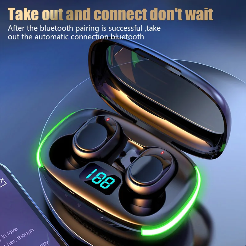 

TWS-наушники Y70 с поддержкой bluetooth и цифровым дисплеем