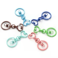 5pcslot keychains key rings keychain accessories diy chain creative colorful love key rings lobster clasp