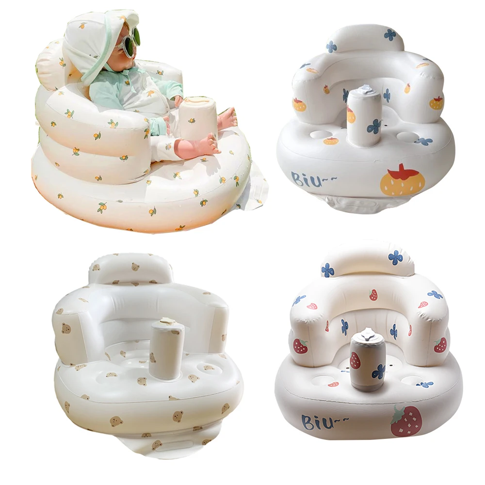 

Сияющий надувной диван для младенцев, портативные стулья для ванной из ПВХ, многофункциональное сиденье, стул для ванной