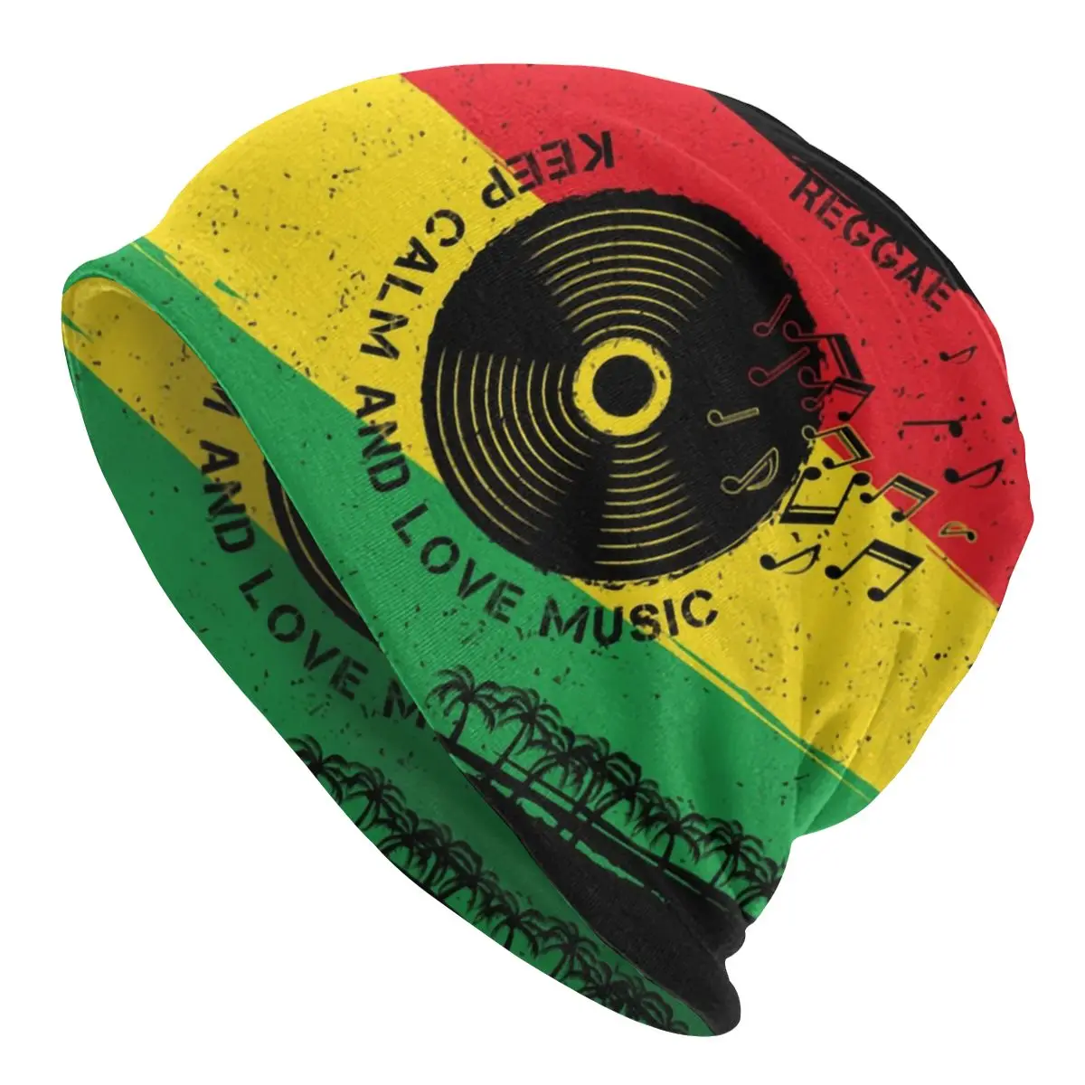 

Reggae Keep Calm Love Music Rasta Skullies облегающие шапки зимняя теплая облегающая шапка Jamaican Pride вязаная шапка для лыж