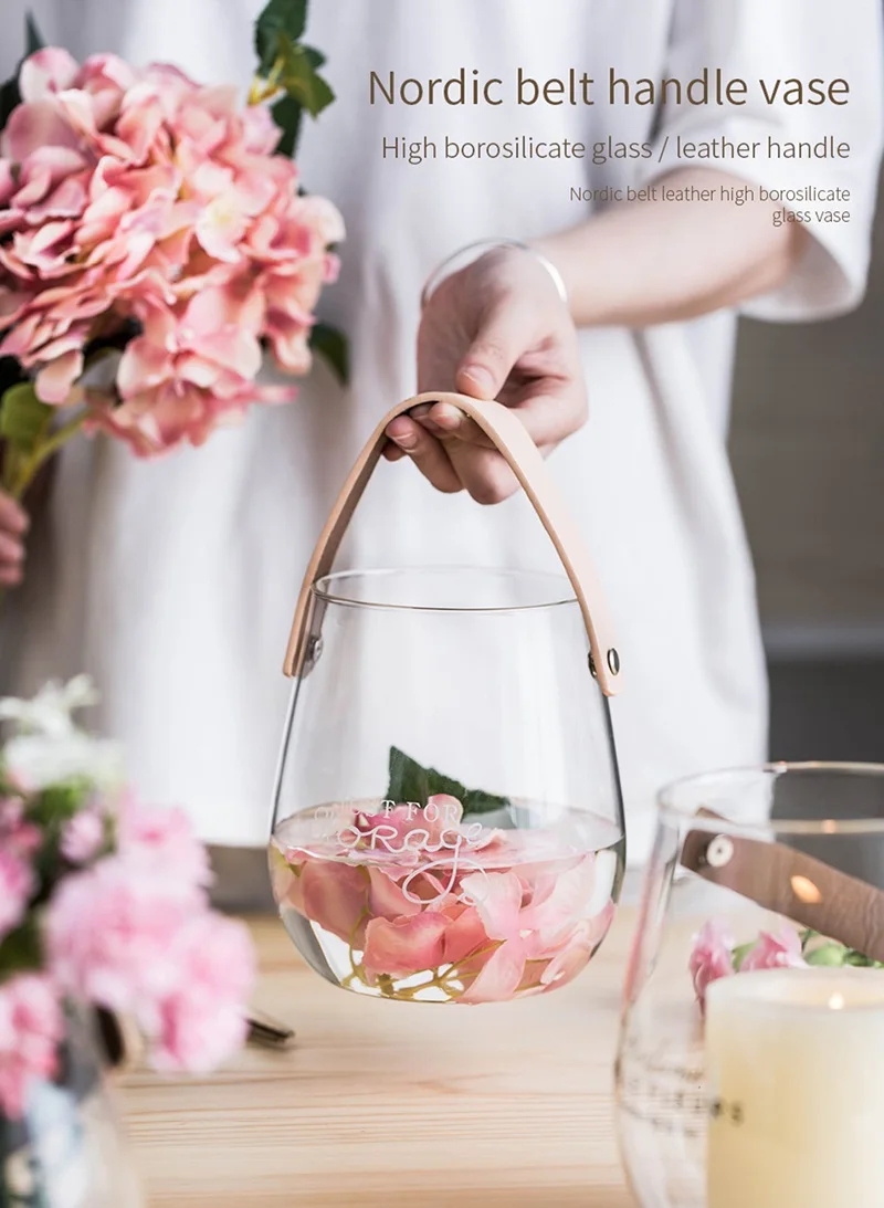 

Glass Vase Wall Hanging Plant Transparent Terrarium Glass Bottle Hydroponic Bottle Plant Flower Container