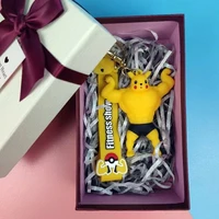 pok%c3%a9mon pikachu creative doll car key chain bag pendant trinket ornaments valentines day christmas exquisite gift box packaging